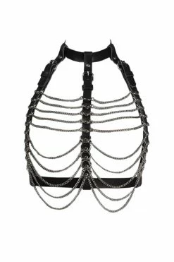 VoyeurX Silver Fox Fascinate Leather Harness