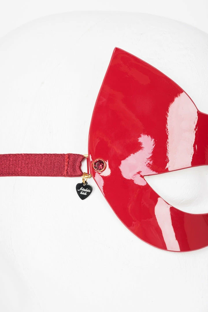 Best Sale 😀 Fräulein Kink Red Hot Molded Leather Cat Mask 🤩 6 Fräulein Kink Red Hot Molded Leather Cat Mask