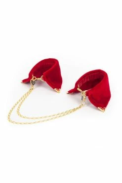 Fräulein Kink Rouge Velvet Cuffs