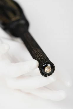 Fräulein Kink Lush Black & Gold Flogger Toys & Accessories