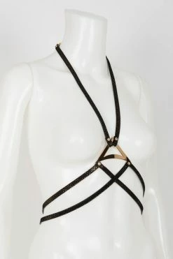 Fräulein Kink Lush Black & Gold Harness Toys & Accessories