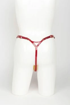 Fräulein Kink Toys & Accessories Red Hot Leather Harness Thong