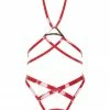 Fräulein Kink Red Hot Harness Set Lingerie Sets