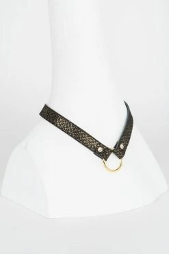 Fräulein Kink Lush Black & Gold Leash