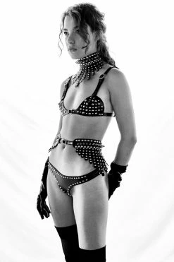 H.O.S. Leather Hendrix Leather Bra & Panty Set