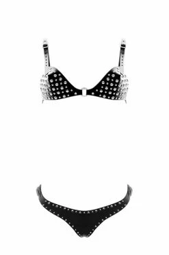 H.O.S. Leather Hendrix Leather Bra & Panty Set