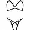 H.O.S. Leather Astra Leather Rivets Harness Set Lingerie Sets