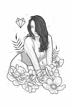 Wolfmumma Darkest Vixen Framed Art • Miss Vix