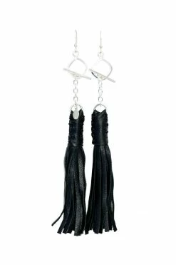 Lalita Leather Tassel Earrings