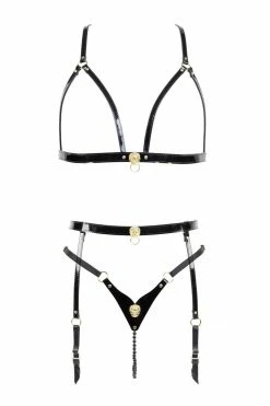 Fräulein Kink Leone Leather Pearl String Set