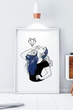 Wolfmumma Darkest Vixen Framed Art • Lexy