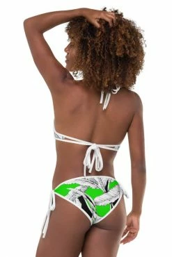 Darkest Fox Lime Jungle Orange Groves Reversible Bikini Swimwear