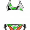 Darkest Fox Swimwear Lime Jungle Reversible Bikini • Black Trim