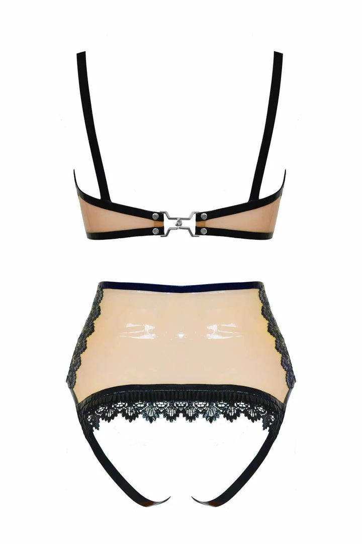 Outlet ⌛ Elissa Poppy Lingerie Sets Maia Latex Lingerie Set ❤️ 4 Elissa Poppy Lingerie Sets Maia Latex Lingerie Set