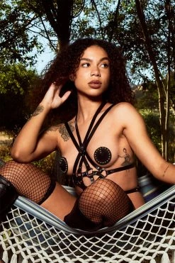 Best Pirce π H.O.S. Leather Marquise Leather Playsuit π 16 H.O.S. Leather Marquise Leather Playsuit