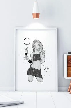 Darkest Fox Shop 35 Wolfmumma Darkest Vixen Framed Art β’ Michala