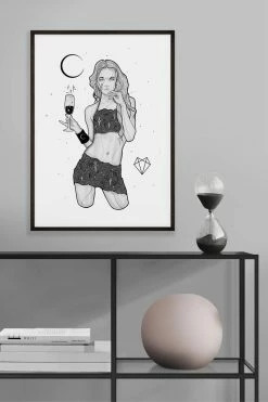 Wolfmumma Darkest Vixen Framed Art • Michala