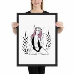 Flash Sale π Wolfmumma Darkest Vixen Framed Art β’ Becca β 31 Wolfmumma Darkest Vixen Framed Art β’ Becca