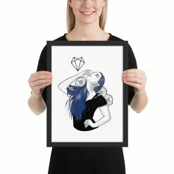 Wolfmumma Darkest Vixen Framed Art • Lexy
