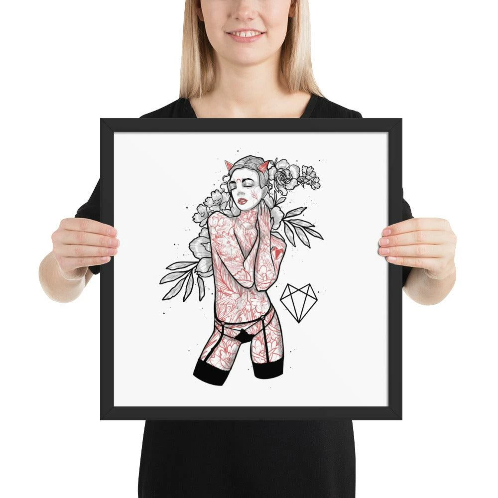 Coupon π Wolfmumma Darkest Vixen Framed Art β’ Brooke π 10 Wolfmumma Darkest Vixen Framed Art β’ Brooke