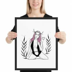 Flash Sale π Wolfmumma Darkest Vixen Framed Art β’ Becca β 29 Wolfmumma Darkest Vixen Framed Art β’ Becca