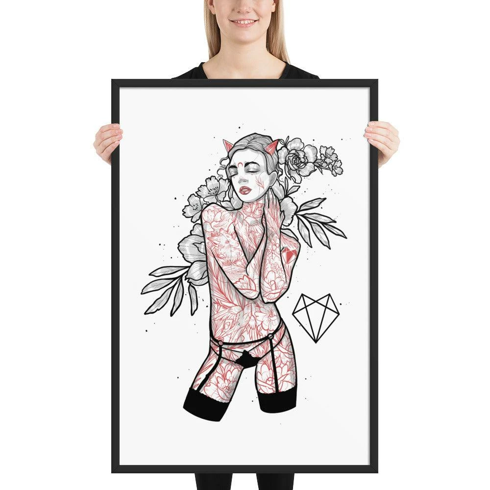 Coupon π Wolfmumma Darkest Vixen Framed Art β’ Brooke π 14 Wolfmumma Darkest Vixen Framed Art β’ Brooke