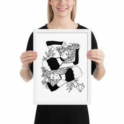 Wolfmumma Darkest Vixens Framed Art • Alli & Julie