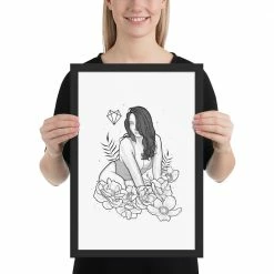 Wolfmumma Darkest Vixen Framed Art • Miss Vix