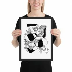 Wolfmumma Darkest Vixens Framed Art • Alli & Julie