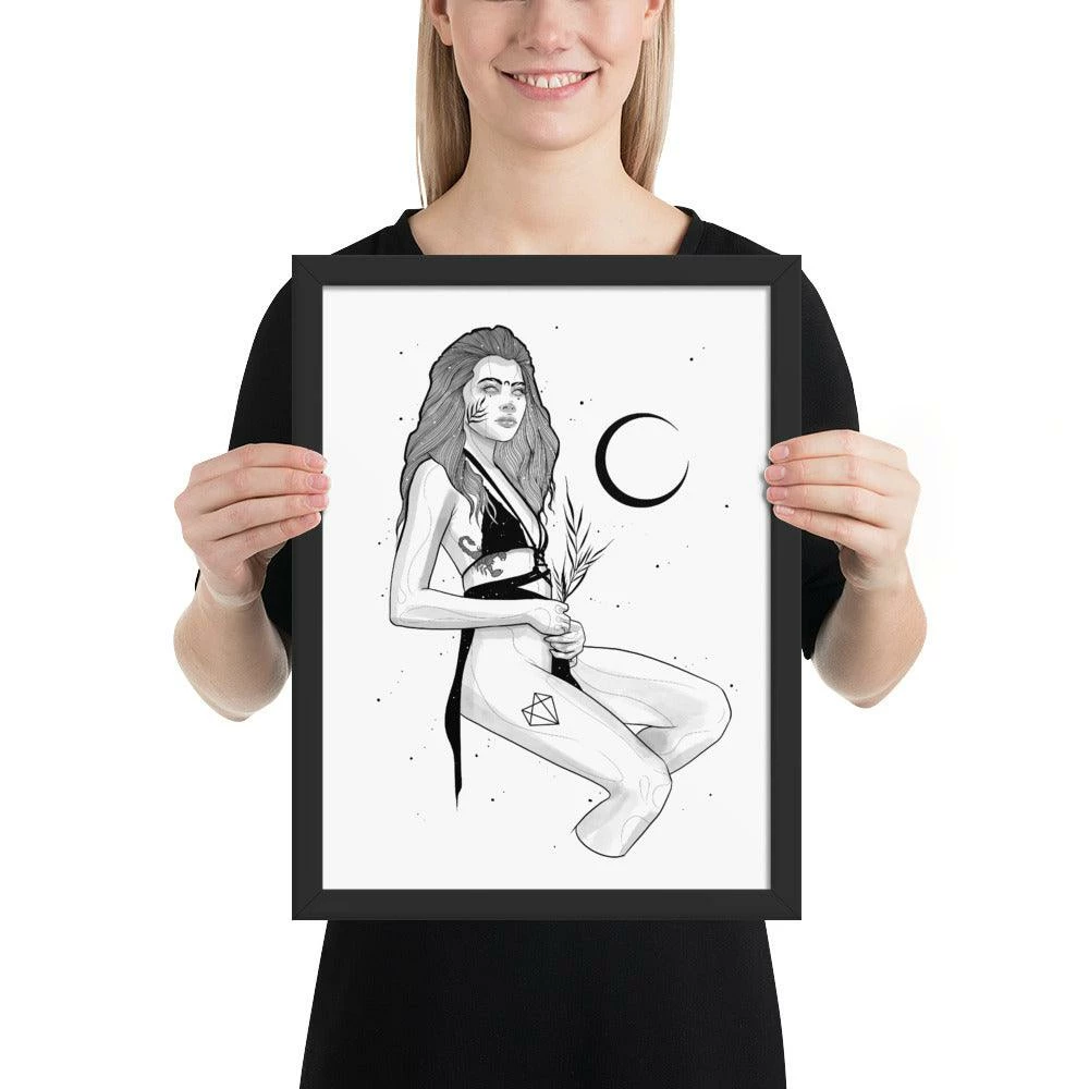 Wholesale 🔥 Wolfmumma Darkest Vixen Framed Art • Tiff ⌛ 7 Wolfmumma Darkest Vixen Framed Art • Tiff