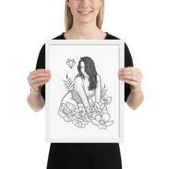 Wolfmumma Darkest Vixen Framed Art • Miss Vix