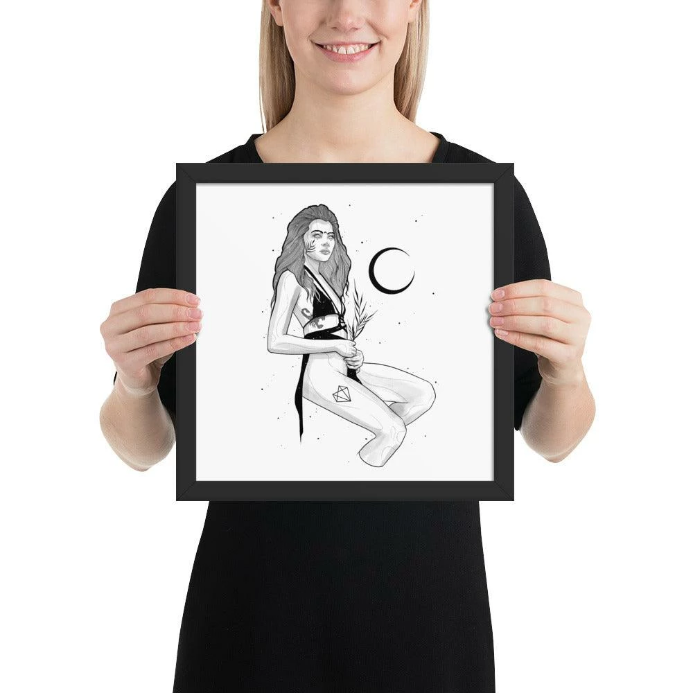 Wholesale 🔥 Wolfmumma Darkest Vixen Framed Art • Tiff ⌛ 6 Wolfmumma Darkest Vixen Framed Art • Tiff