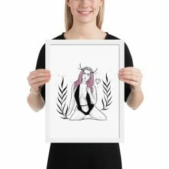 Flash Sale π Wolfmumma Darkest Vixen Framed Art β’ Becca β 34 Wolfmumma Darkest Vixen Framed Art β’ Becca