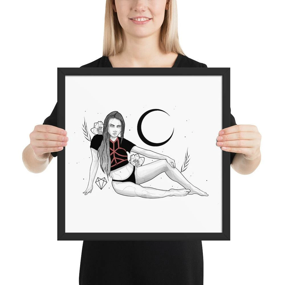 Buy ✨ Wolfmumma Darkest Vixen Framed Art • Tracie 🥰 10 Wolfmumma Darkest Vixen Framed Art • Tracie