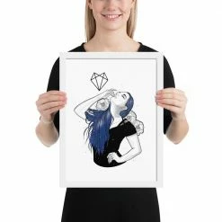 Wolfmumma Darkest Vixen Framed Art • Lexy