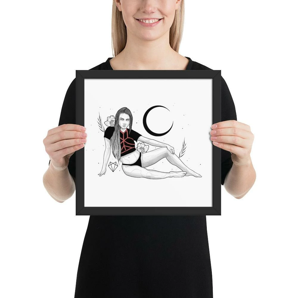 Buy ✨ Wolfmumma Darkest Vixen Framed Art • Tracie 🥰 6 Wolfmumma Darkest Vixen Framed Art • Tracie