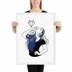 Wolfmumma Darkest Vixen Framed Art • Lexy