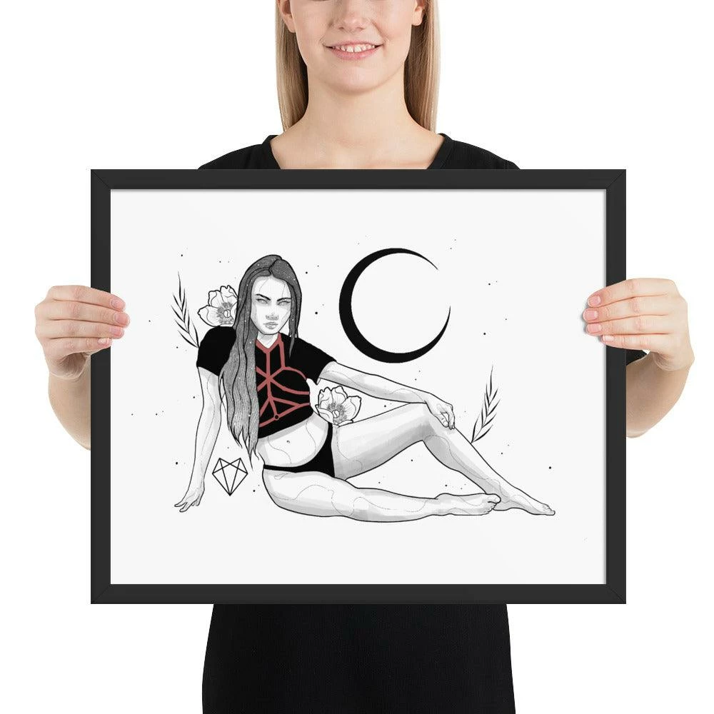 Buy ✨ Wolfmumma Darkest Vixen Framed Art • Tracie 🥰 11 Wolfmumma Darkest Vixen Framed Art • Tracie