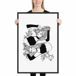 Wolfmumma Darkest Vixens Framed Art • Alli & Julie