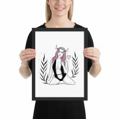 Flash Sale π Wolfmumma Darkest Vixen Framed Art β’ Becca β 25 Wolfmumma Darkest Vixen Framed Art β’ Becca