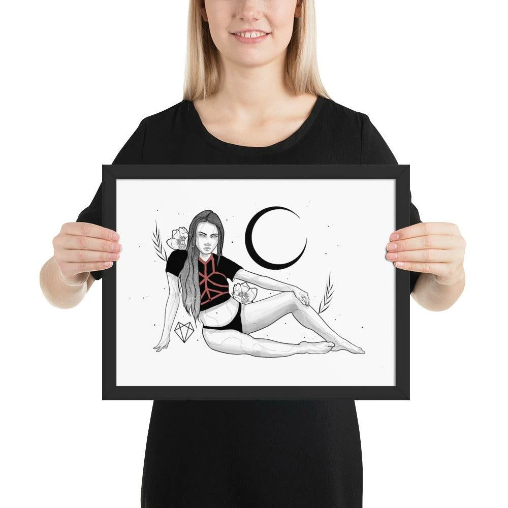 Buy ✨ Wolfmumma Darkest Vixen Framed Art • Tracie 🥰 7 Wolfmumma Darkest Vixen Framed Art • Tracie