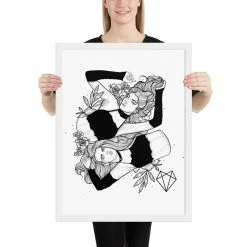 Wolfmumma Darkest Vixens Framed Art • Alli & Julie