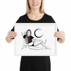 Buy ✨ Wolfmumma Darkest Vixen Framed Art • Tracie 🥰 33 Wolfmumma Darkest Vixen Framed Art • Tracie