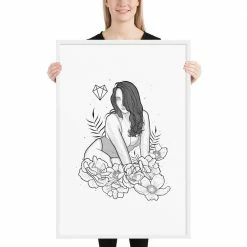 Wolfmumma Darkest Vixen Framed Art • Miss Vix