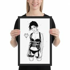 Wolfmumma Darkest Vixen Framed Art • Sky