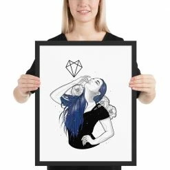 Wolfmumma Darkest Vixen Framed Art • Lexy
