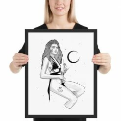 Wholesale 🔥 Wolfmumma Darkest Vixen Framed Art • Tiff ⌛ 27 Wolfmumma Darkest Vixen Framed Art • Tiff