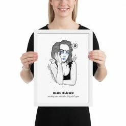 Wolfmumma Bitcoin Art In Frame • Evie X Blue Blood