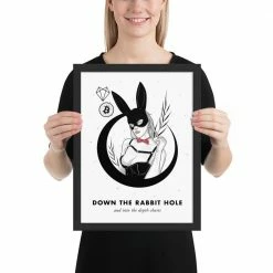 Cheapest 🤩 Wolfmumma Bitcoin Art In Frame • Margo X Down The Rabbit Hole Cypherpunk ✨ 23 Wolfmumma Bitcoin Art In Frame • Margo X Down The Rabbit Hole Cypherpunk