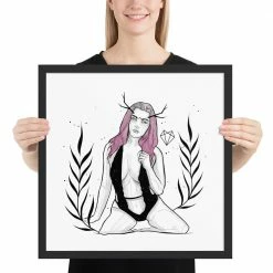 Flash Sale π Wolfmumma Darkest Vixen Framed Art β’ Becca β 30 Wolfmumma Darkest Vixen Framed Art β’ Becca